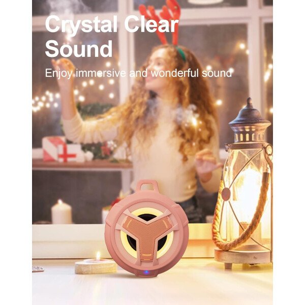 EBODA Altavoz de ducha Bluetooth, altavoces Bluetooth portátiles, altavoz inalámbrico impermeable IP67 con luz LED, flotante, 2000 mAh, estéreo inalámbrico verdadero para kayak, playa, regalos unisex - Imagen 52