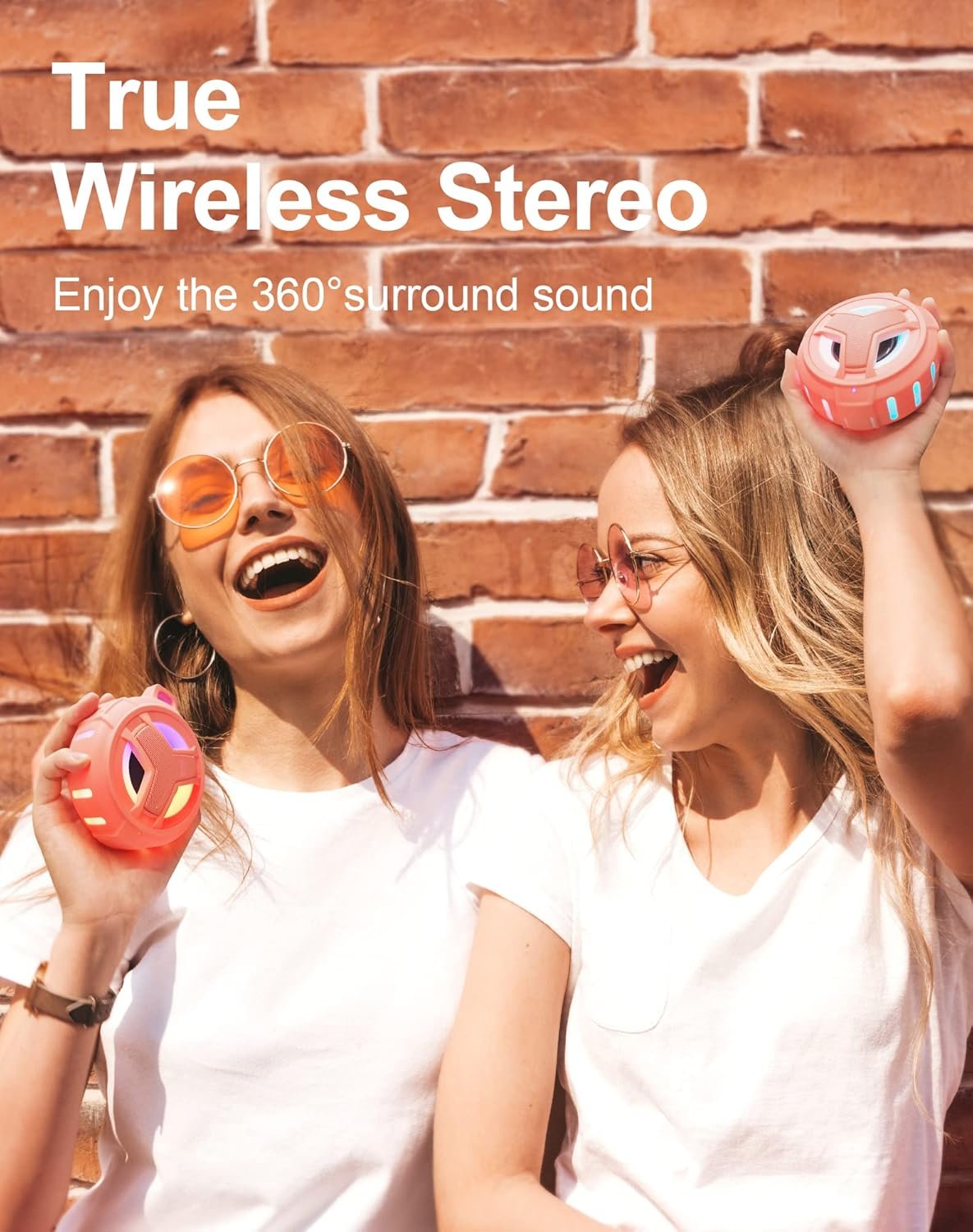 EBODA Altavoz de ducha Bluetooth, altavoces Bluetooth portátiles, altavoz inalámbrico impermeable IP67 con luz LED, flotante, 2000 mAh, estéreo inalámbrico verdadero para kayak, playa, regalos unisex - Imagen 57