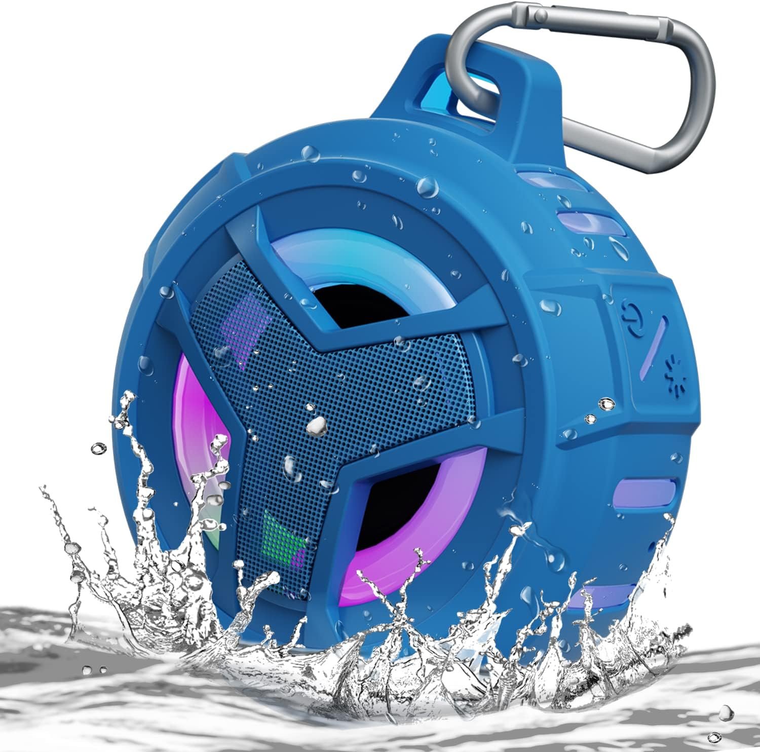 EBODA Altavoz de ducha Bluetooth, altavoces Bluetooth portátiles, altavoz inalámbrico impermeable IP67 con luz LED, flotante, 2000 mAh, estéreo inalámbrico verdadero para kayak, playa, regalos unisex - Imagen 73