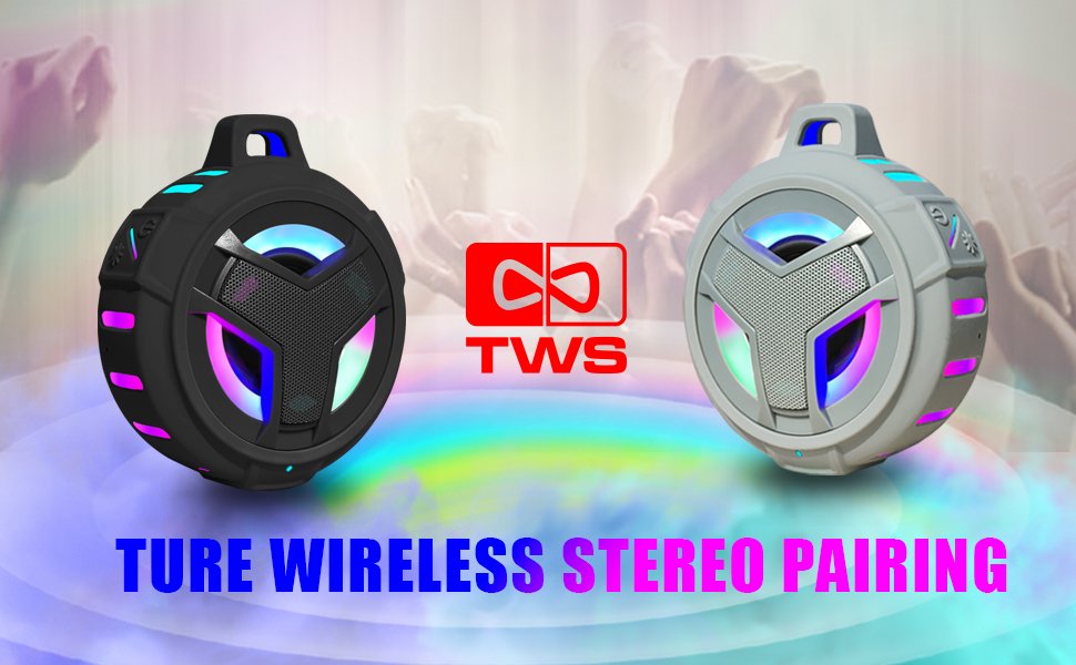 Altavoz Bluetooth TWS, altavoz impermeable tws, altavoces de ducha tws, altavoces tws tws