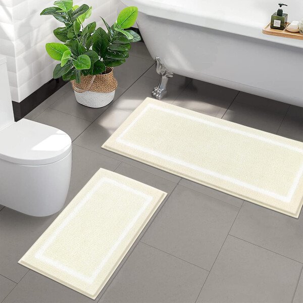 Pauwer Juego de 3 tapetes de baño de microfibra, peludos, antideslizantes, ultra suaves, absorbentes con forma de U para baño, bañera, ducha, color gris oscuro - Imagen 39