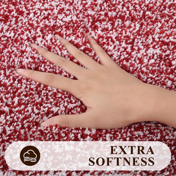 Pauwer Juego de 3 tapetes de baño de microfibra, peludos, antideslizantes, ultra suaves, absorbentes con forma de U para baño, bañera, ducha, color gris oscuro - Imagen 57