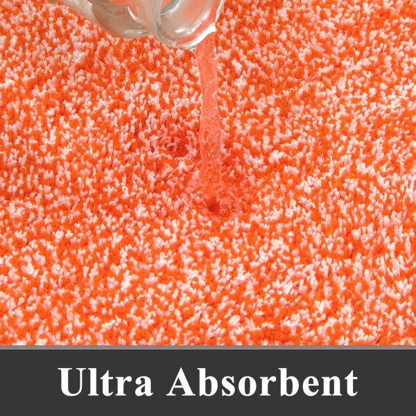Pauwer Juego de 3 tapetes de baño de microfibra, peludos, antideslizantes, ultra suaves, absorbentes con forma de U para baño, bañera, ducha, color gris oscuro - Imagen 222
