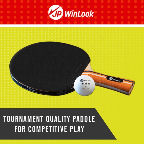 JP WinLook Juegos de palas de ping pong, juego de paletas de tenis de mesa portátil con palas de ping pong, estuche profesional y pelotas de ping pong. Juego de raqueta de tenis de mesa premium para - Imagen 14