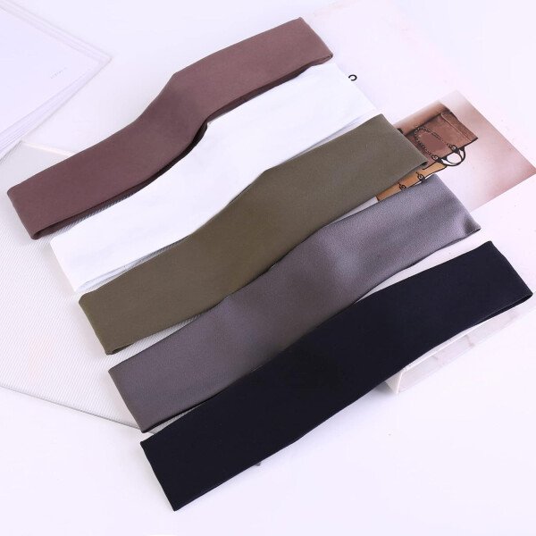 Diademas deportivas para hombres (paquete de 5), diadema de entrenamiento que absorbe la humedad, diademas para correr, ciclismo, fútbol, yoga, banda para el cabello para mujeres y hombres - Imagen 15