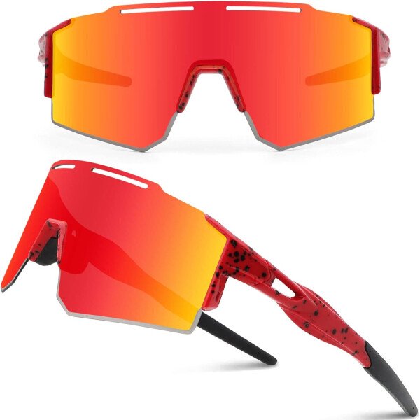 Ukoly Lentes de sol polarizados para ciclismo con 3 micas intercambiables, lentes deportivos y para béisbol para hombres y mujeres - Image 8