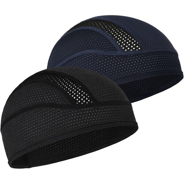 Gorro con forro para casco de calavera, malla de enfriamiento para hombres y mujeres, se adapta debajo de los cascos