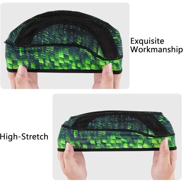 Gorro con forro para casco de calavera, malla de enfriamiento para hombres y mujeres, se adapta debajo de los cascos - Imagen 14