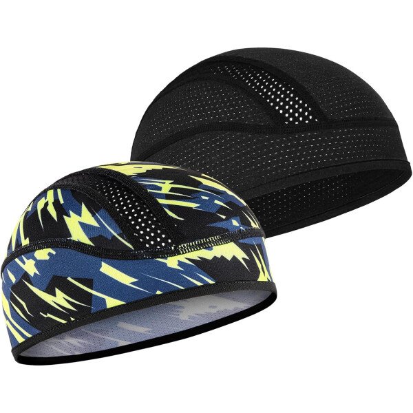 Gorro con forro para casco de calavera, malla de enfriamiento para hombres y mujeres, se adapta debajo de los cascos - Imagen 28