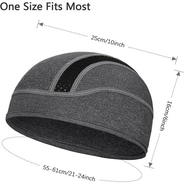 Gorro con forro para casco de calavera, malla de enfriamiento para hombres y mujeres, se adapta debajo de los cascos - Imagen 42
