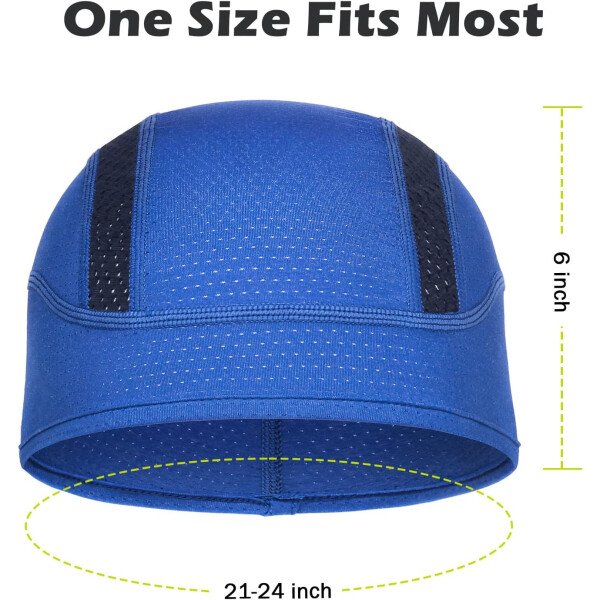Gorro con forro para casco de calavera, malla de enfriamiento para hombres y mujeres, se adapta debajo de los cascos - Imagen 51