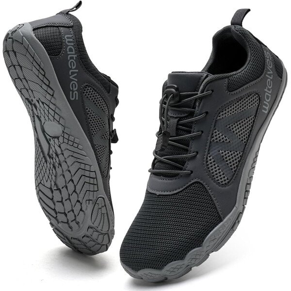 WateLves Zapatos acuáticos descalzos para mujeres y hombres con punta ancha, secado rápido, ligeros, de malla, transpirables, con agujeros de drenaje, para playa, natación, yoga, ejercicio, surf - Imagen 2
