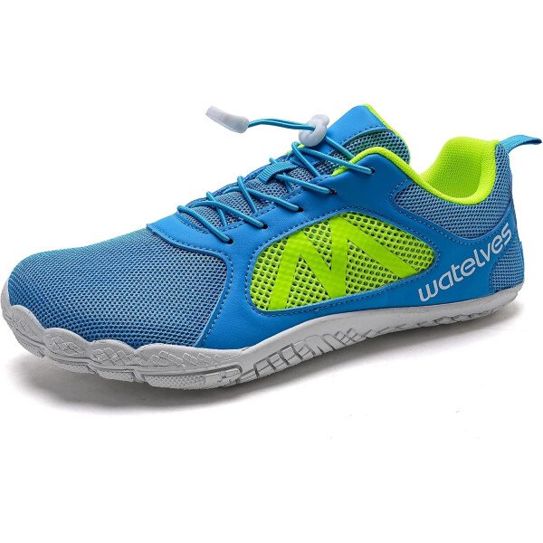 WateLves Zapatos acuáticos descalzos para mujeres y hombres con punta ancha, secado rápido, ligeros, de malla, transpirables, con agujeros de drenaje, para playa, natación, yoga, ejercicio, surf - Imagen 5