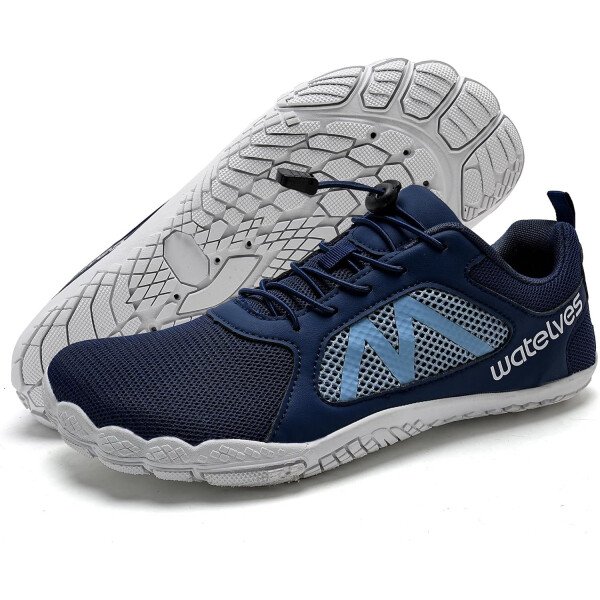 WateLves Zapatos acuáticos descalzos para mujeres y hombres con punta ancha, secado rápido, ligeros, de malla, transpirables, con agujeros de drenaje, para playa, natación, yoga, ejercicio, surf - Imagen 20
