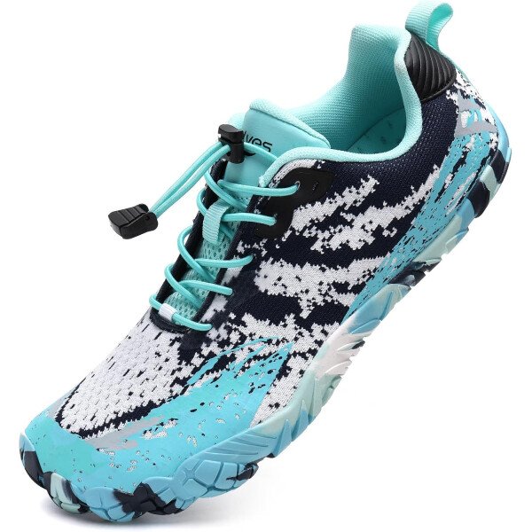 WateLves Zapatos acuáticos descalzos para mujeres y hombres con punta ancha, secado rápido, ligeros, de malla, transpirables, con agujeros de drenaje, para playa, natación, yoga, ejercicio, surf - Imagen 27