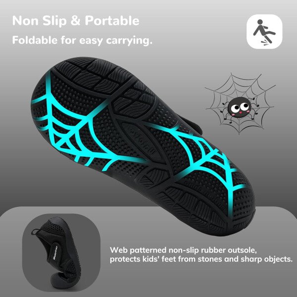 WateLves Zapatos de agua anchos para niños pequeños, de secado rápido, zapatos para niños y niñas, tenis atléticos acuáticos para playa, senderismo, natación, kayak, accesorios deportivos, artículos - Imagen 6