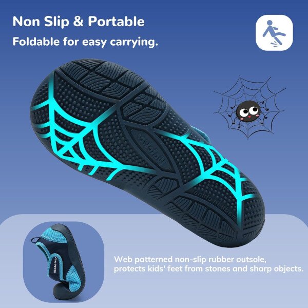 WateLves Zapatos de agua anchos para niños pequeños, de secado rápido, zapatos para niños y niñas, tenis atléticos acuáticos para playa, senderismo, natación, kayak, accesorios deportivos, artículos - Imagen 24