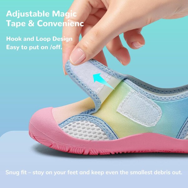 WateLves Zapatos de agua anchos para niños pequeños, de secado rápido, zapatos para niños y niñas, tenis atléticos acuáticos para playa, senderismo, natación, kayak, accesorios deportivos, artículos - Imagen 65