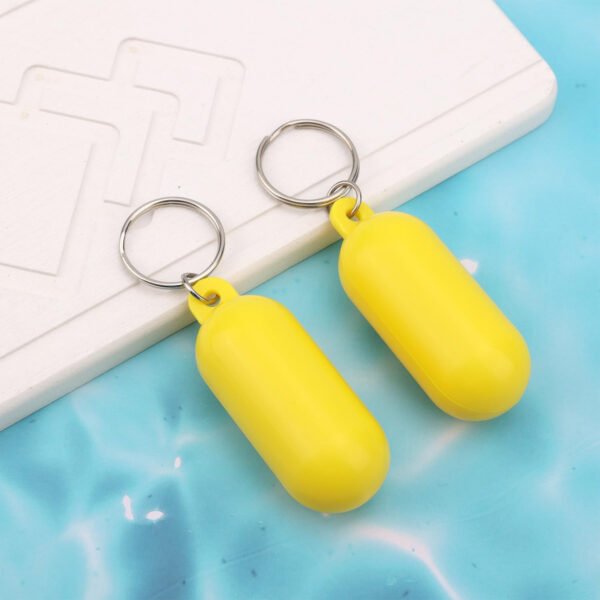 2 llaveros flotantes de barco, 2.56 x 0.98 pulgadas, llavero flotante de plástico de forma ovalada, accesorio de deportes acuáticos para navegación, surf, remo, pesca, deportes al aire libre, - Imagen 4