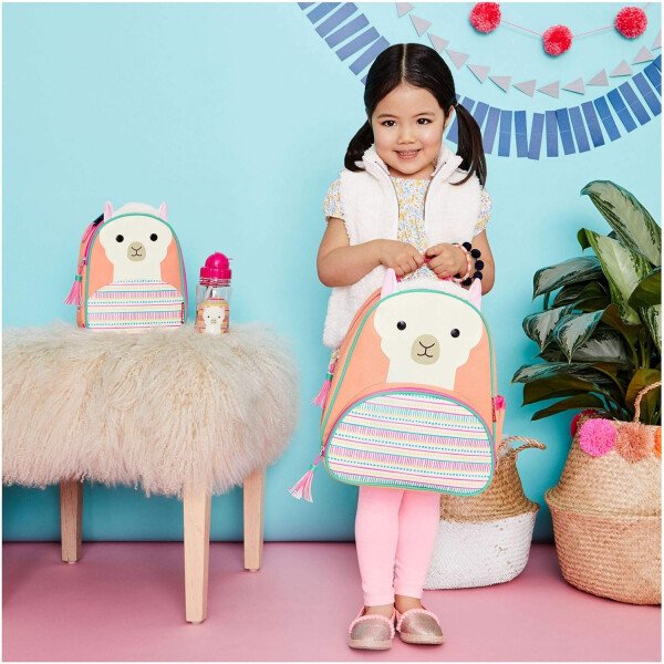 Skip Hop - Mochila para preescolar, colección Zoo, para niños pequeños de 3 a 4 años, diseño de llama - Imagen 7