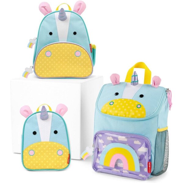 Skip Hop - Mochila para preescolar, colección Zoo, para niños pequeños de 3 a 4 años, diseño de llama - Imagen 94
