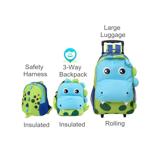 Yodo bolso lonchera convertible de 3 funciones para niños en edad preescolar, mochila para niños y niñas con acceso rápido frontal para aperitivos - Image 8