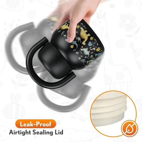 Termo de 17 onzas para comida caliente para niños, tarro de comida aislado con cuchara, recipiente térmico para almuerzo de comida caliente, caja de almuerzo de acero inoxidable de boca ancha - Imagen 5