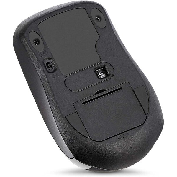Amazon Basics Ratón óptico inalámbrico para computadora de 2,4 GHz con receptor nano USB, negro - Imagen 10