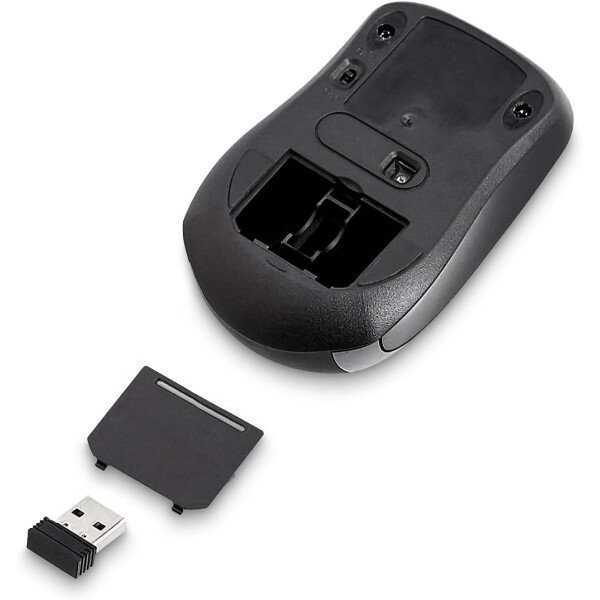 Amazon Basics Ratón óptico inalámbrico para computadora de 2,4 GHz con receptor nano USB, negro - Imagen 11