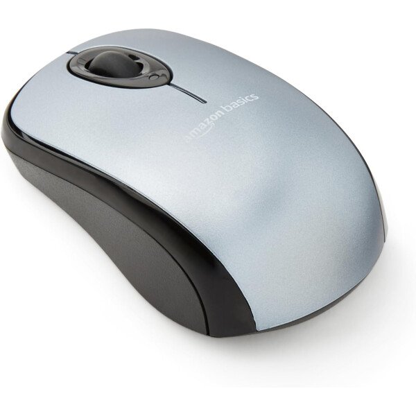 Amazon Basics Ratón óptico inalámbrico para computadora de 2,4 GHz con receptor nano USB, negro - Imagen 13