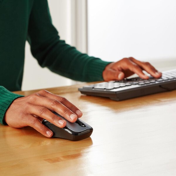 Amazon Basics Ratón óptico inalámbrico para computadora de 2,4 GHz con receptor nano USB, negro - Imagen 18