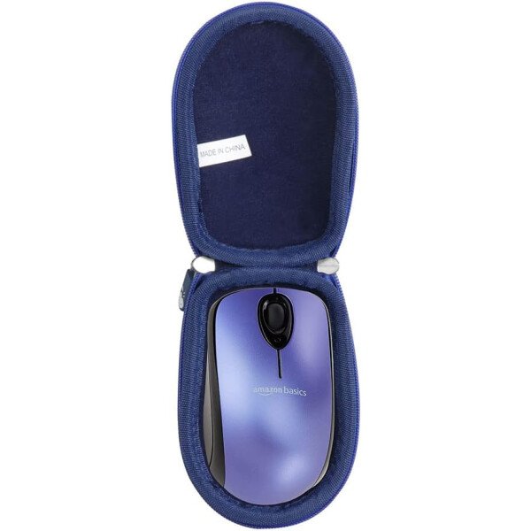 Hermitshell Funda de viaje para Amazon Basics 2.4 Ghz ratón óptico inalámbrico para computadora MGR0975 (azul)