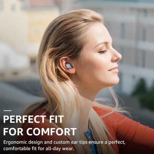 TOZO Auriculares inalámbricos híbridos con cancelación activa de ruido, 6 micrófonos ENC Clear Call, IPX8 impermeable, auriculares intrauditivos Bluetooth 5.3, auriculares estéreo con graves 59 horas - Image 22