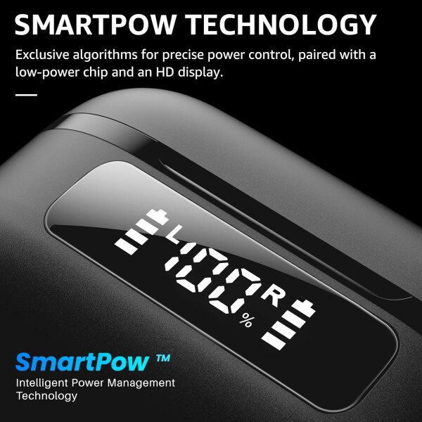 TOZO Auriculares inalámbricos híbridos con cancelación activa de ruido, 6 micrófonos ENC Clear Call, IPX8 impermeable, auriculares intrauditivos Bluetooth 5.3, auriculares estéreo con graves 59 horas - Image 26