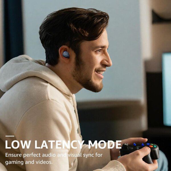 TOZO Auriculares inalámbricos híbridos con cancelación activa de ruido, 6 micrófonos ENC Clear Call, IPX8 impermeable, auriculares intrauditivos Bluetooth 5.3, auriculares estéreo con graves 59 horas - Image 34