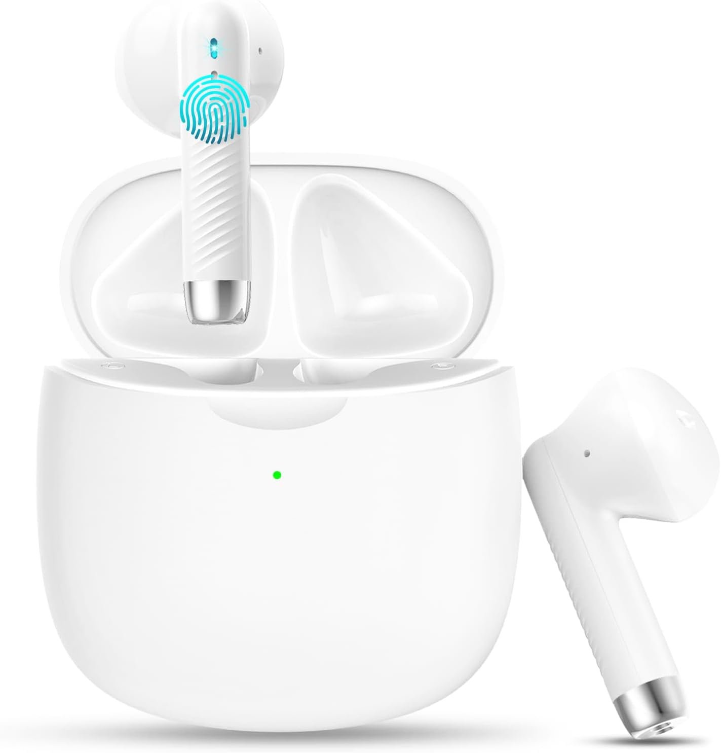 Auriculares inalámbricos, auriculares Bluetooth 5.4 intrauditivos con micrófono con cancelación de ruido, auriculares Bluetooth estéreo graves, auriculares deportivos impermeables IP7, 32 horas de