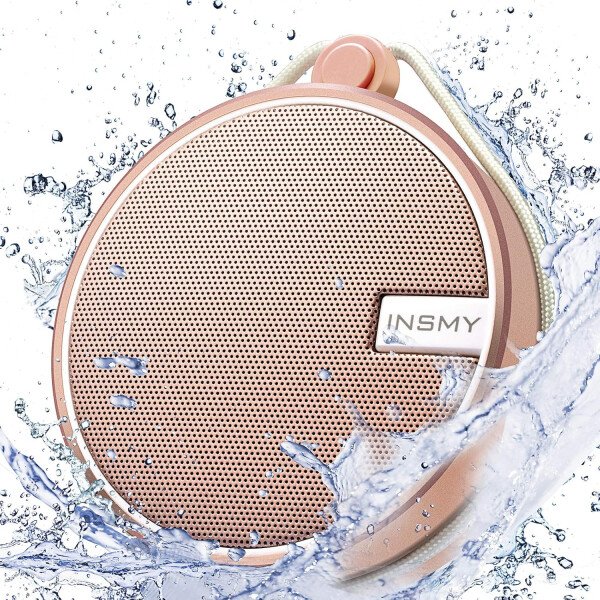 Altavoz portátil INSMY IPX7 resistente al agua con Bluetooth, inalámbrico, para exteriores y la ducha, con sonido de alta definición, tarjeta TF de soporte, ventosa, 12 horas de reproducción. Ideal para pasear en kayak, practicar canotaje o senderismo. Púrpura - Image 16