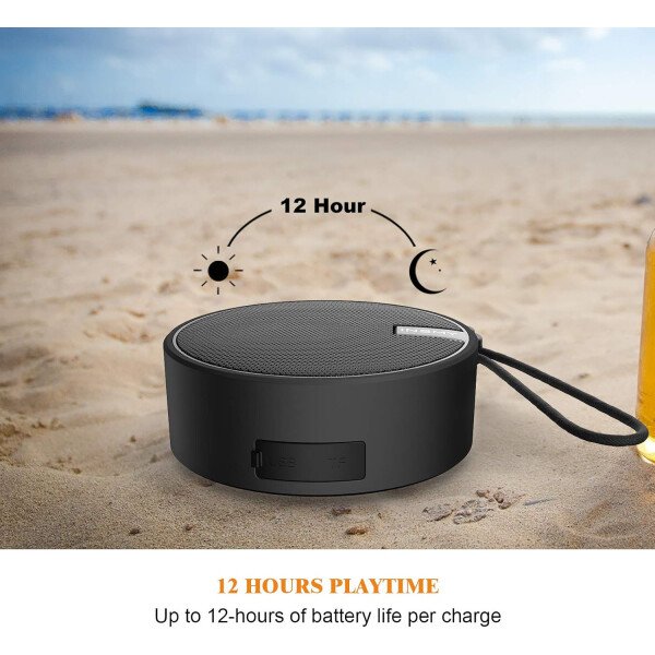 Altavoz portátil INSMY IPX7 resistente al agua con Bluetooth, inalámbrico, para exteriores y la ducha, con sonido de alta definición, tarjeta TF de soporte, ventosa, 12 horas de reproducción. Ideal para pasear en kayak, practicar canotaje o senderismo. Púrpura - Image 28