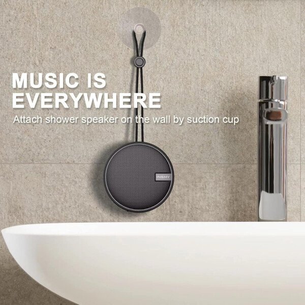 Altavoz portátil INSMY IPX7 resistente al agua con Bluetooth, inalámbrico, para exteriores y la ducha, con sonido de alta definición, tarjeta TF de soporte, ventosa, 12 horas de reproducción. Ideal para pasear en kayak, practicar canotaje o senderismo. Púrpura - Image 29