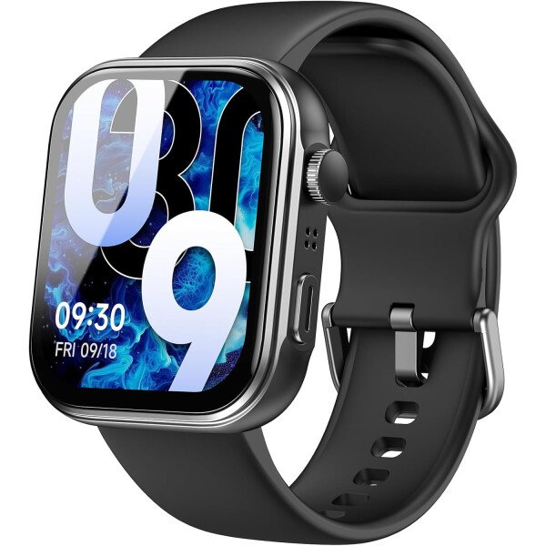 TOZO AMOLED S6 - Reloj inteligente de 1.85 pulgadas, pantalla ultra clara, caras dinámicas, llamadas Bluetooth, más de 100 modos deportivos, rastreador de actividad física con monitor de sueño,