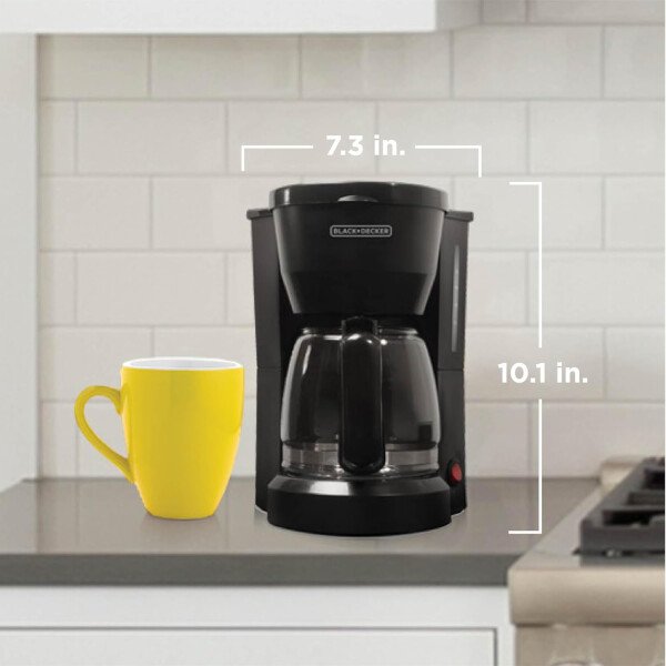 BLACK+DECKER Cafetera de 12 tazas con interruptor de encendido/apagado fácil, jarra antigoteo con cesta de filtro extraíble, tecnología Vortex, color negro - Imagen 17