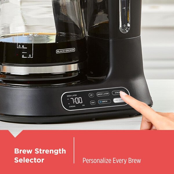 Black+Decker, DLX1050B, Máquina de café programable para 12 tazas - Imagen 18
