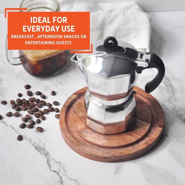 IMUSA USA B120-42V - Cafetera de aluminio para estufa de café expreso, 3 tazas, color plateado - Image 25