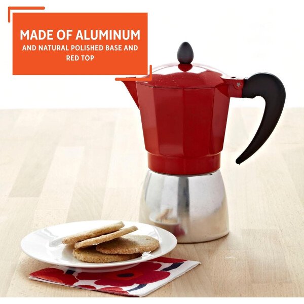 IMUSA USA B120-42V - Cafetera de aluminio para estufa de café expreso, 3 tazas, color plateado - Image 33