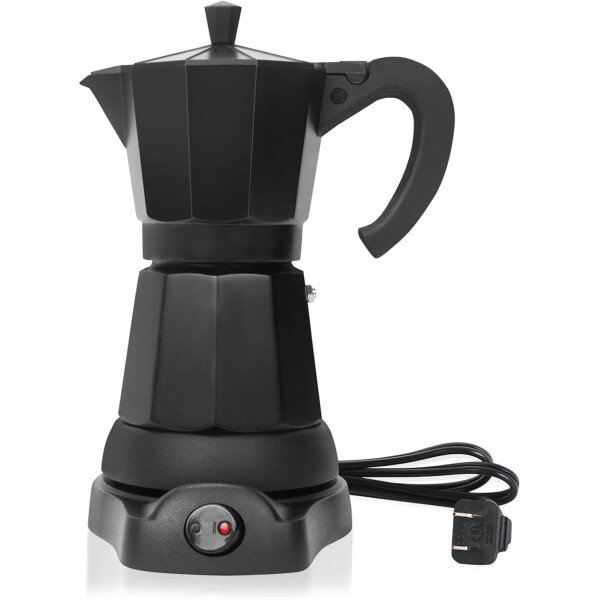 Cafetera cubana, cafetera eléctrica para café expreso de 6 o 3 tazas, cafeteras eléctricas modernas, olla eléctrica con base desmontable y protección contra sobrecalentamiento, regalo de café - Imagen 14