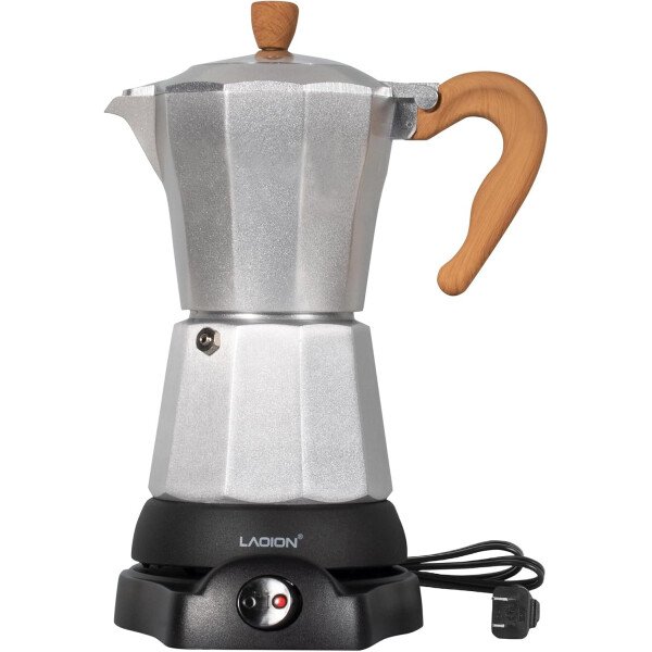 Cafetera cubana, cafetera eléctrica para café expreso de 6 o 3 tazas, cafeteras eléctricas modernas, olla eléctrica con base desmontable y protección contra sobrecalentamiento, regalo de café - Imagen 19