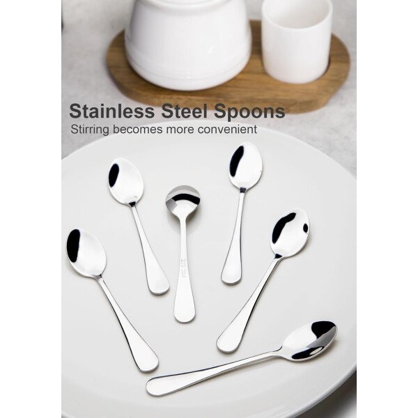Nucookery Azucarero de porcelana con tapa y cucharas, contenedor grande de 14 onzas para barra de café, juego de azucareros de lujo con cucharas de acero inoxidable (blanco, cuchara dorada) - Imagen 18