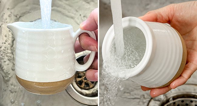 sugar bowl with lid and spoon