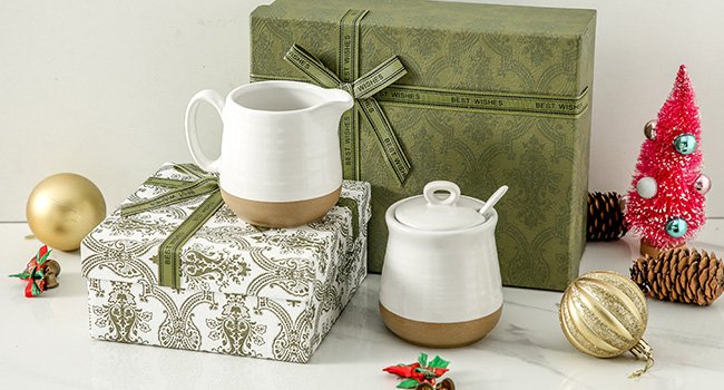 sugar bowl and creamer set