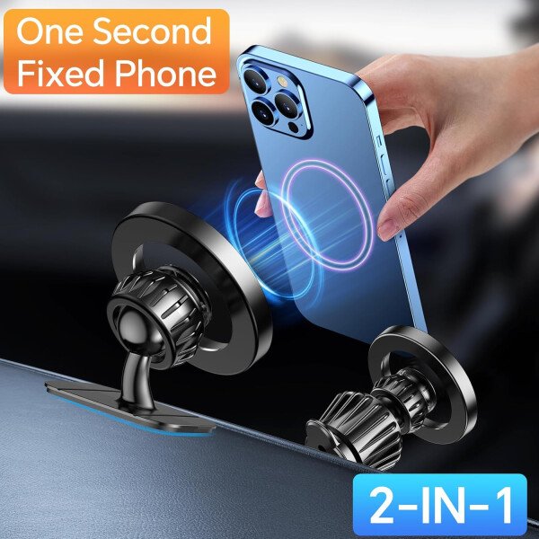 Kaistyle Soporte de coche Magsafe con 20 imanes fuertes: soporte magnético para teléfono de coche, soporte de montaje en tablero360°Soportes de teléfono celular para tu automóvil, accesorios para - Image 10